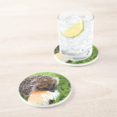 CUTE HEDGEHOG ZANDSTEEN ONDERZETTER (Zijkant)