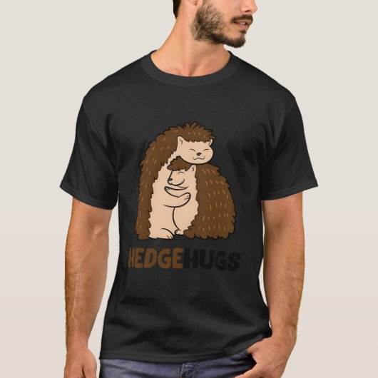 Cute Hedgehugs Cuddle Hedeg Hugs Hedgeh T-shirt (Voorkant)