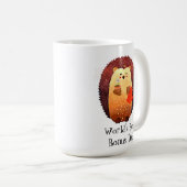 Cute Hedgel Animal World's Best Bonus Dad Koffiemok (Voorkant rechts)