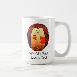 Cute Hedgel Animal World's Best Bonus Dad Koffiemok