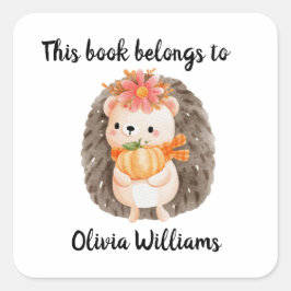 Cute Hedgel behoort tot Vierkante Sticker