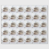 Cute Hedgel Cadeaupapier (Vlak)