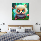 Cute Hedgel Canvas Afdruk (Insitu (Slaapkamer))