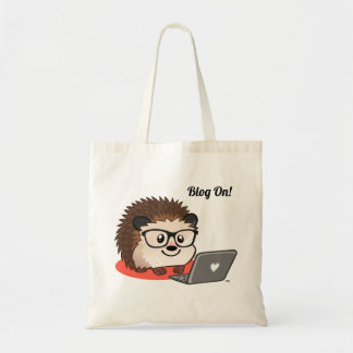 Cute hedgel Canvas tas voor bloggers
