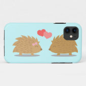 Cute Hedgel Couple in Love Case-Mate iPhone Case (Achterkant (horizontaal))