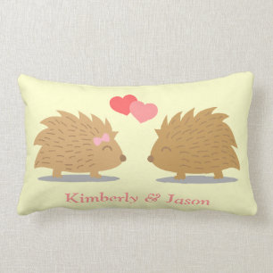 Cute Hedgel Couple in Love Kussen