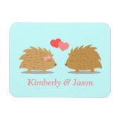 Cute Hedgel Couple in Love Magneet (Horizontaal)