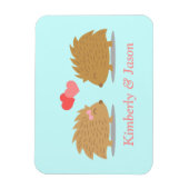 Cute Hedgel Couple in Love Magneet (Verticaal)