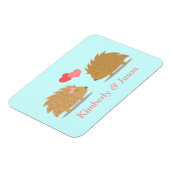 Cute Hedgel Couple in Love Magneet (Linkerzijde)