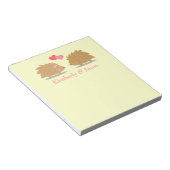 Cute Hedgel Couple in Love Notitieblok (Schuin)