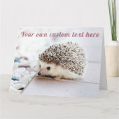 Cute Hedgel - Custom Kaart (Voorkant)