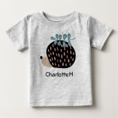 Cute Hedgel Custom Name Personalized T-Shirt (Voorkant)