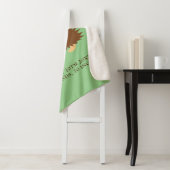 Cute hedgel g baby sherpa deken met aangepaste naa (In situ)