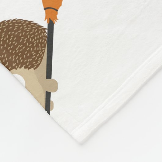 Cute Hedgel g Witch Fleece Deken (Hoek)