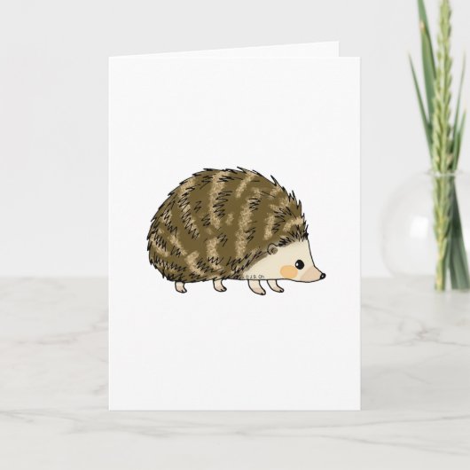 Cute hedgel kaart (Voorkant)