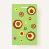 Cute hedgel kantoor hall pass badge (Achterkant)