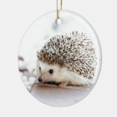 Cute Hedgel Keramisch Ornament (Links)