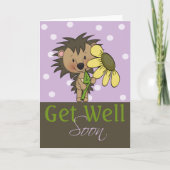 Cute Hedgel, kom snel goed. Kaart (Voorkant)