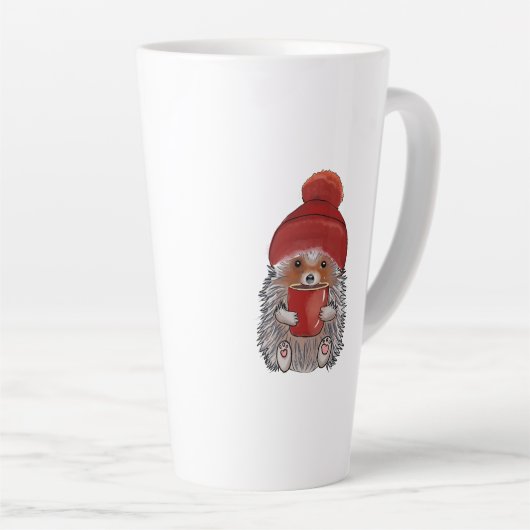 Cute Hedgel Latte Mok (Rechterhoek)