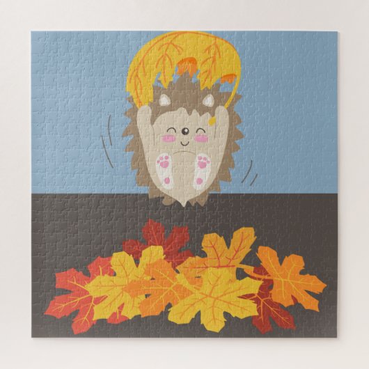 Cute hedgel legpuzzel (Verticaal)