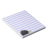 Cute Hedgel Notitieblok - Blue Stripe (Schuin)