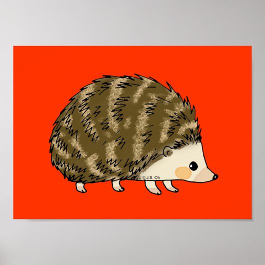 Cute hedgel poster (Voorkant)