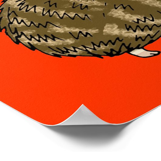 Cute hedgel poster (Hoek)