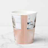 Cute Hedgel Roos Gold | Aangepaste verjaardag Papieren Bekers (Rechts)