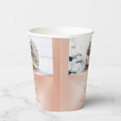 Cute Hedgel Roos Gold | Aangepaste verjaardag Papieren Bekers (Rechts)