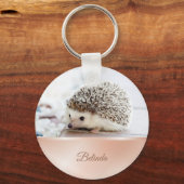 Cute Hedgel Roos Gold Sleutelhanger (Achterkant)