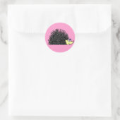 Cute Hedgel-Stickers Ronde Sticker (Tas)