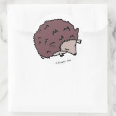Cute Hedgel-Stickers Ronde Sticker (Tas)
