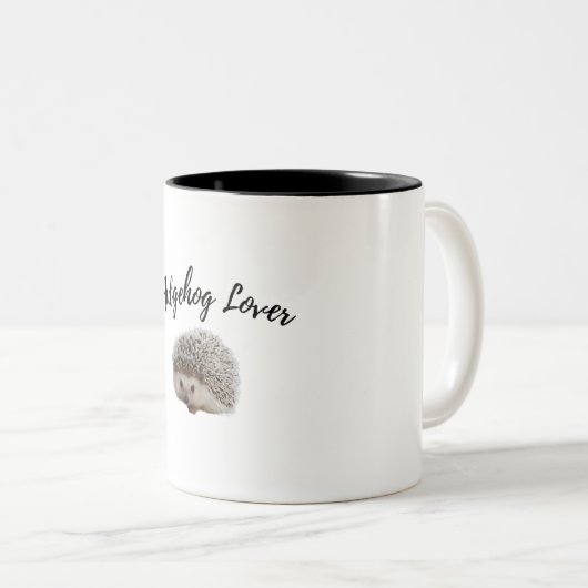 Cute Hedgel Tweekleurige Koffiemok (Voorkant rechts)