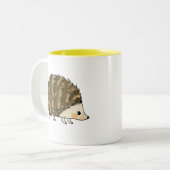 Cute hedgel tweekleurige koffiemok (Voorkant links)