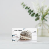 Cute Hedgel Veterinarian Standard Visitekaartje (Staand voorkant)
