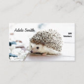Cute Hedgel Veterinarian Standard Visitekaartje (Voorkant)