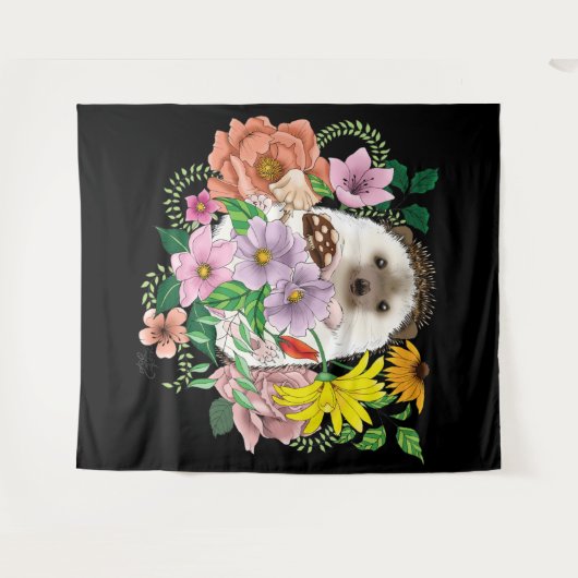 Cute Hedgel Wandkleed (Voorkant (horizontaal))