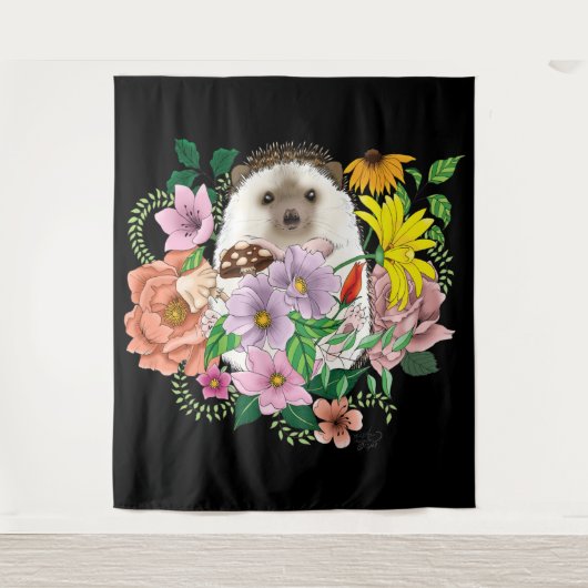 Cute Hedgel Wandkleed (Voorkant)