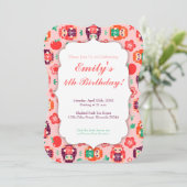 Cute Hedgie met Gift - Aangepaste uitnodiging voor (Staand voorkant)