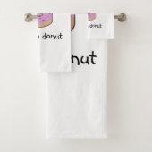 Cute heeft een donut bad handdoek (Insitu)