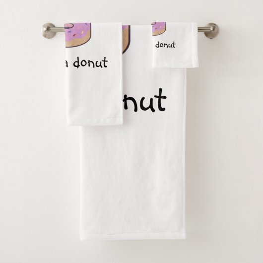 Cute heeft een donut bad handdoek (Insitu)