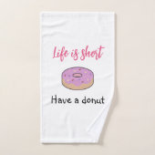 Cute heeft een donut bad handdoek (Handdoek)