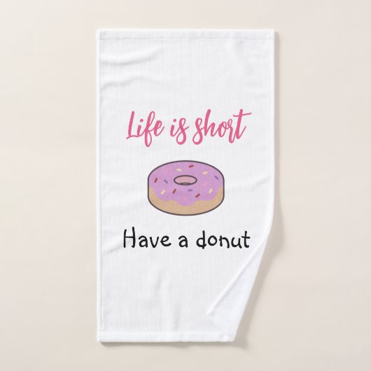Cute heeft een donut bad handdoek (Handdoek)