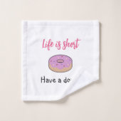 Cute heeft een donut bad handdoek (Wasdoekje)