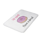 Cute heeft een donut badmat (Gekanteld)