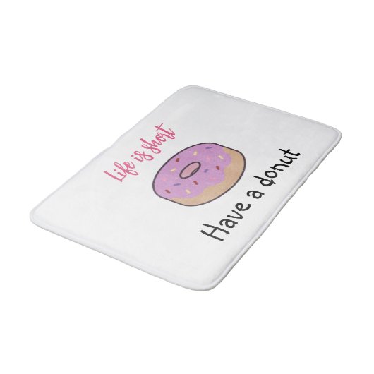 Cute heeft een donut badmat (Gekanteld)