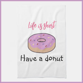 Cute heeft een donut theedoek