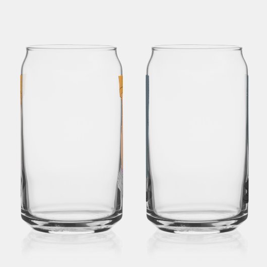 Cute Height Difference Couple Drinkware Set Blikvorm Glas (Links)