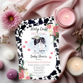 Cute Heilige Koe, het is een meisje Baby shower Kaart