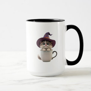 Cute Heks Kat Halloween Koffiemok Mok